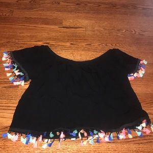 off the shoulder shirt